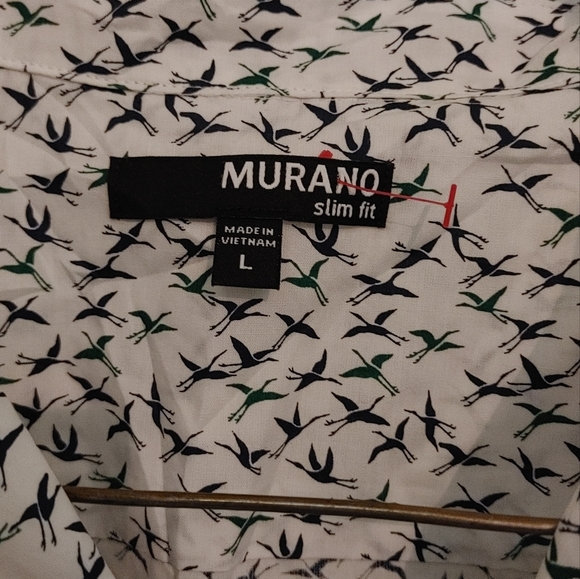 Murano slim fit short sleeve shirt size large new with tag - Picture 3 of 5
